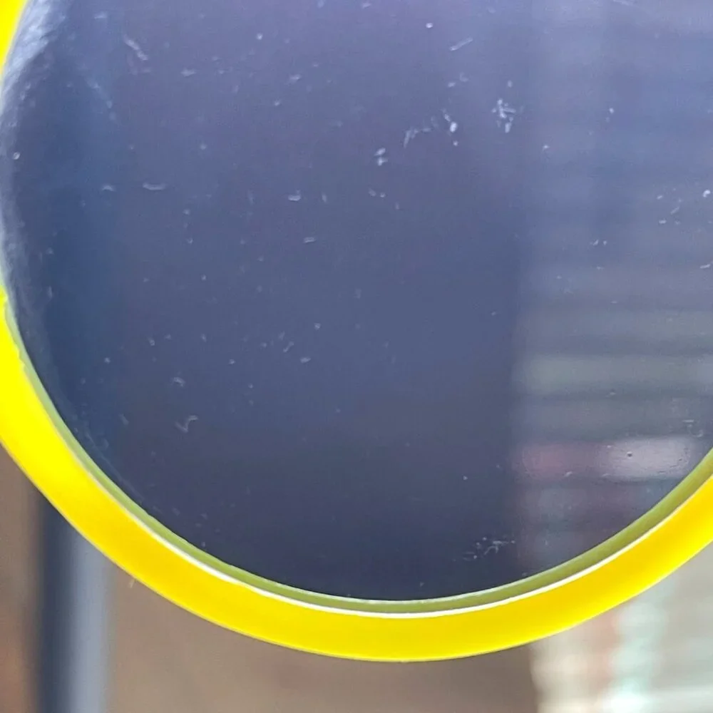 Yellow Sunglass Retro Back To Future Movie Futuristic Solar Shades Pizza Hut VTG - Picture 12 of 12
